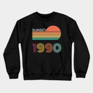 Sunset Retro Vintage 1990 Crewneck Sweatshirt